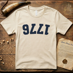 Navy Blue Upside Down 1776 T-Shirt