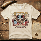 Majestic American Eagle - Land of the Free 1776 Dark T-Shirt