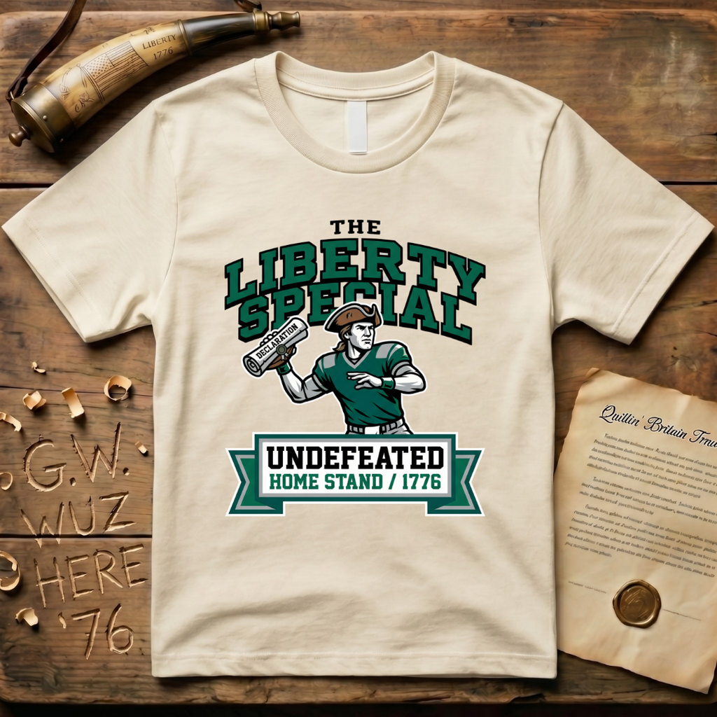 The Liberty Special - Undefeated Homestand 1776 Football T-Shirt