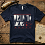 Washington - Adams 1789 Vintage Americana Presidential Campaign Dark T-Shirt