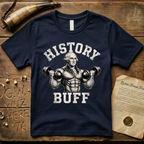 History Buff George Washington Huge Dark Design T-Shirt