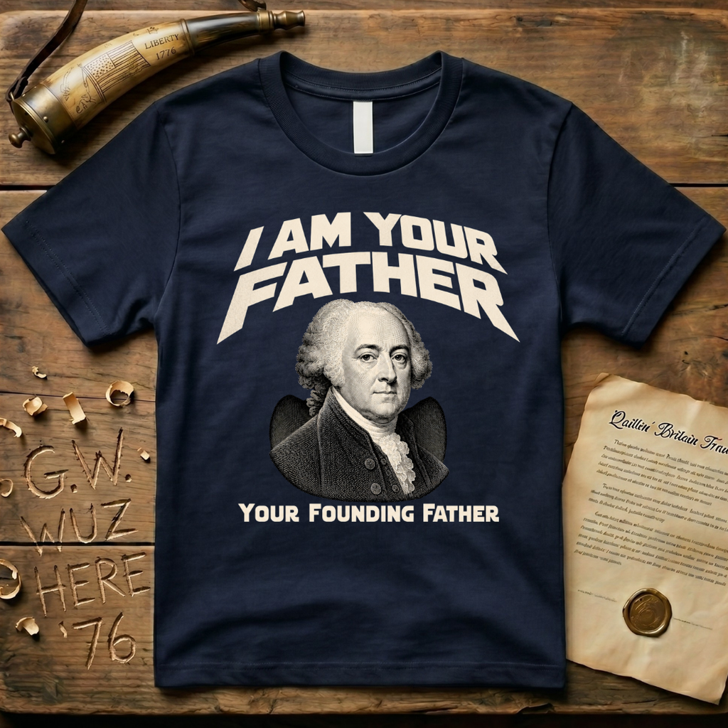 John Adams I Am Your Founding Father Dark Father's Day T-Shirt