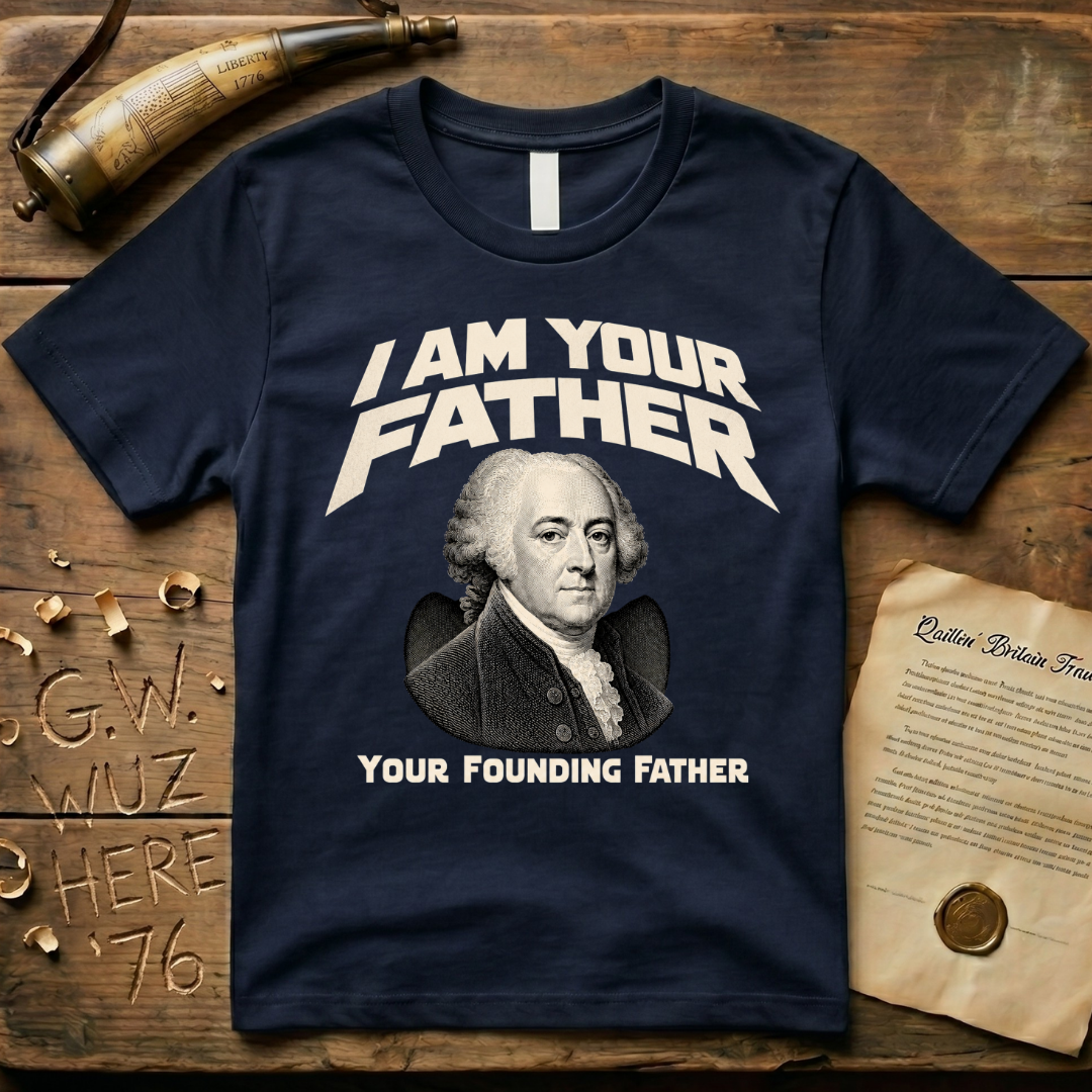 John Adams I Am Your Founding Father Dark Father's Day T-Shirt