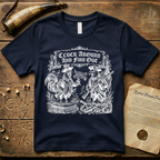Cluck Around and Find Out Woodcut Dark-Style T-Shirt