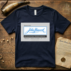 John Hancock Electronic Document Signature T-Shirt
