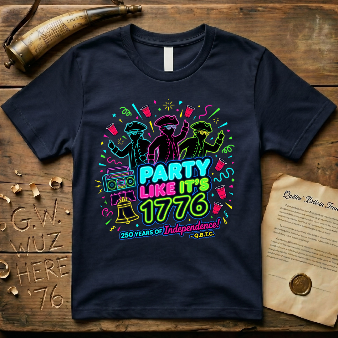 Party Like It's 1776 1980's-Style T-Shirt