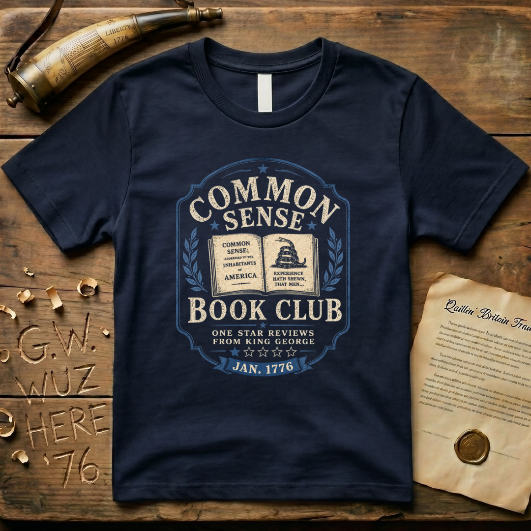 Thomas Paine Common Sense Book Club Dark T-Shirt