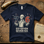 George Washington Woodcut 1776 6-7 7-6 T-Shirt
