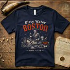 Boston Harbor Dirty Water Halloween Tea Party 1773 Dark T-Shirt