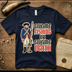 Give Me Fishing or Give Me Death Dark Soldier T-Shirt