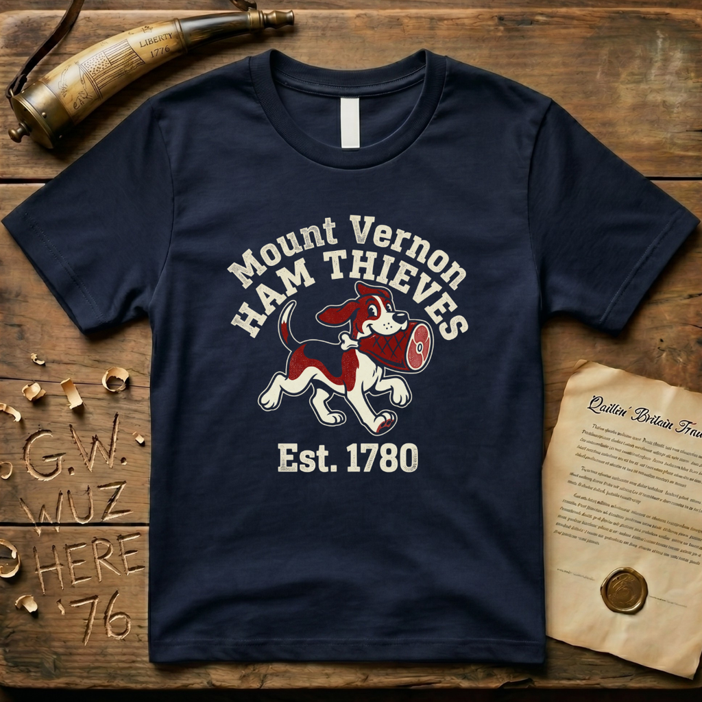 Vulcan - Mount Vernon Ham Thieves Est. 1780 Dark T-Shirt