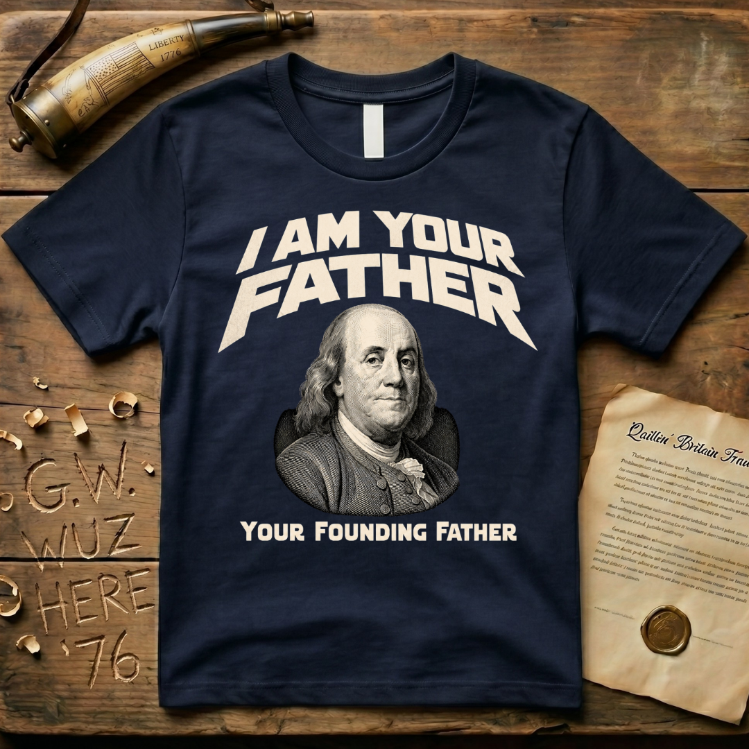 Benjamin Franklin I Am Your Founding Father Dark Father's Day T-Shirt