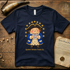 Liberty & Lattes Printed Patchwork Cute Patriot Coffee T-Shirt