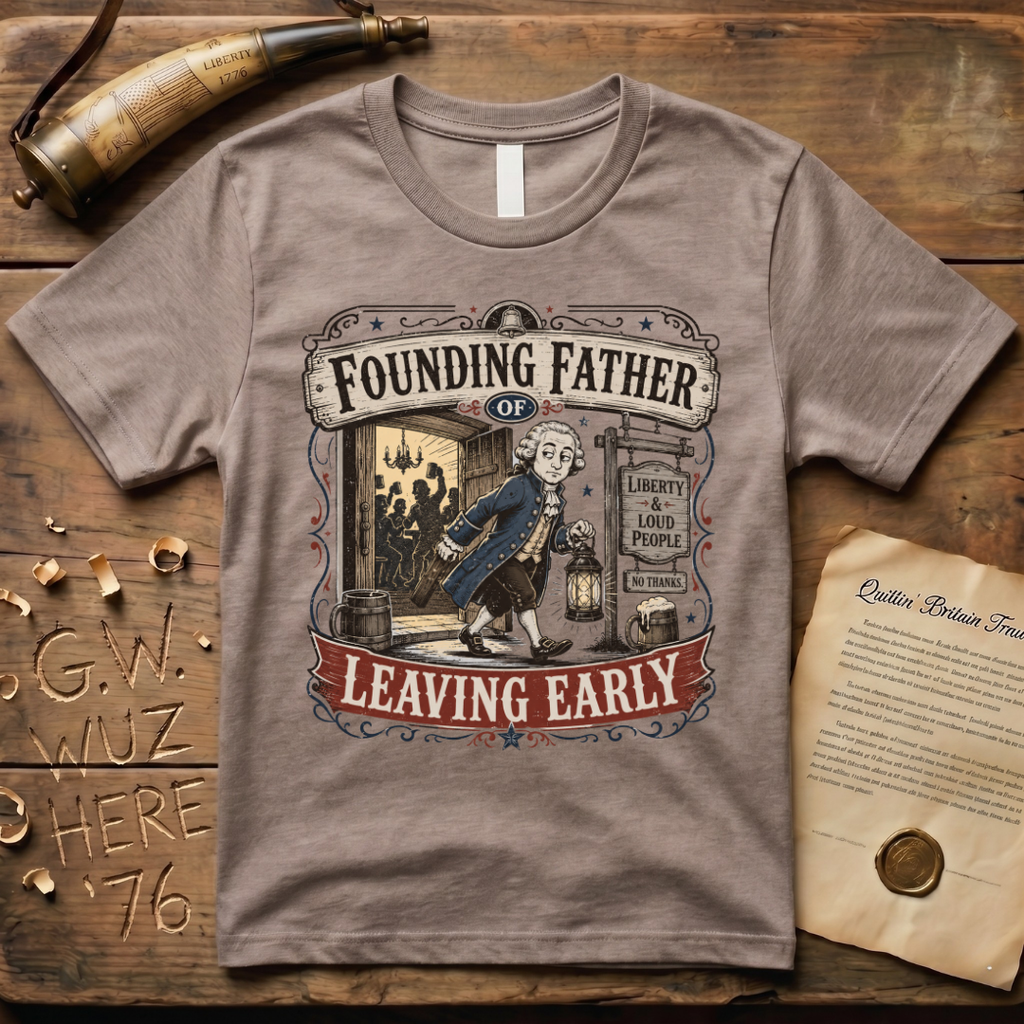 Founding Father of Leaving Early Irish Goodbye T-Shirt