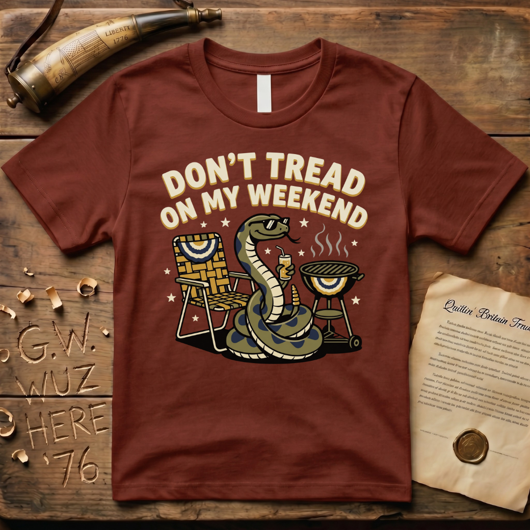 Don't Tread on My Weekend Snake Dark T-Shirt