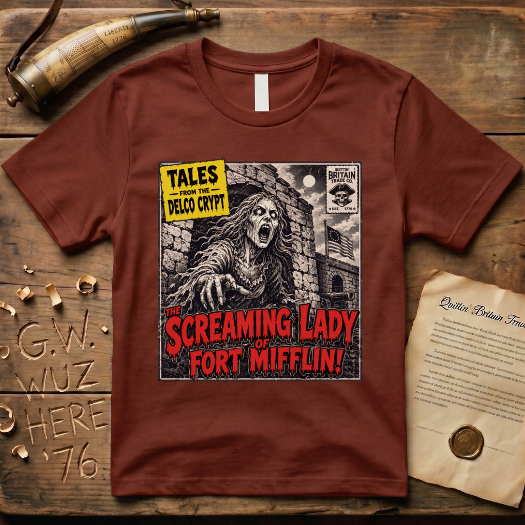 The Screaming Lady of Fort Mifflin Delco PA Horror Story Halloween T-Shirt