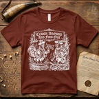 Cluck Around and Find Out Woodcut Dark-Style T-Shirt