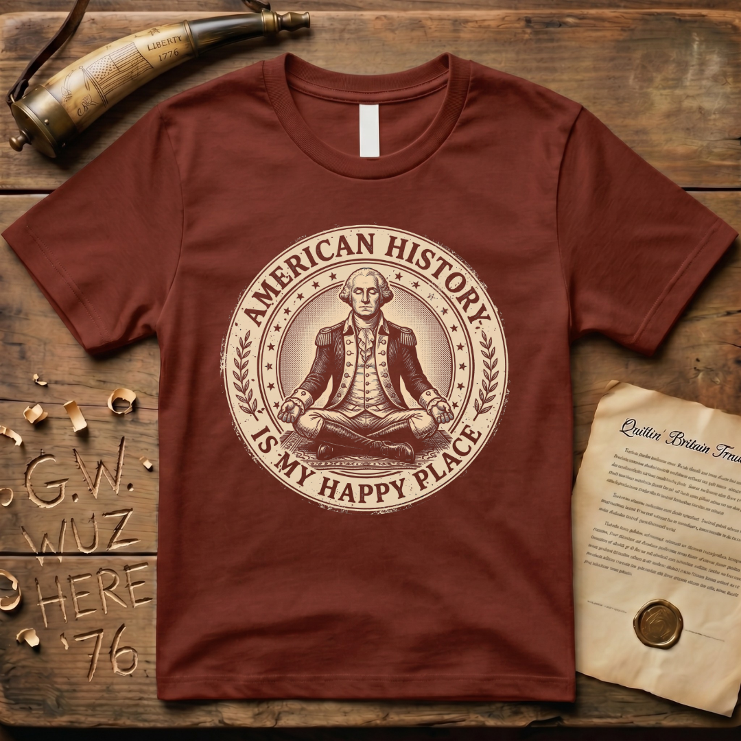American History is My Happy Place Yoga T-Shirt