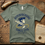 Thomas Jefferson - Hyper Focusing Since 1776 - Gold Autism Infinite Symbol T-Shirt