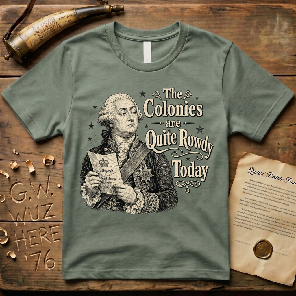 King George The Colonies are Quite Rowdy Today T-Shirt