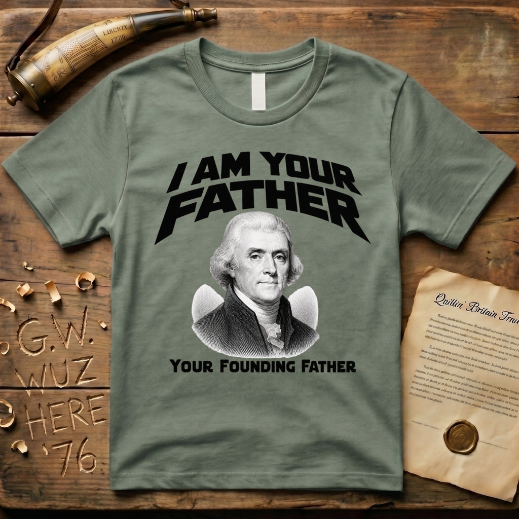 Thomas Jefferson I Am Your Founding Father Light Father's Day T-Shirt