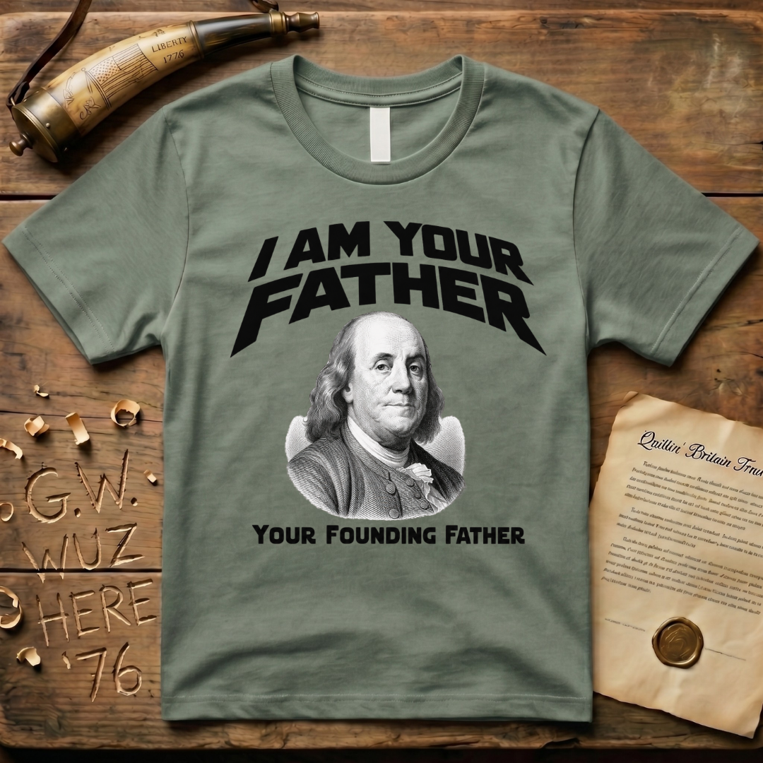 Benjamin Franklin I Am Your Founding Father Light Father's Day T-Shirt