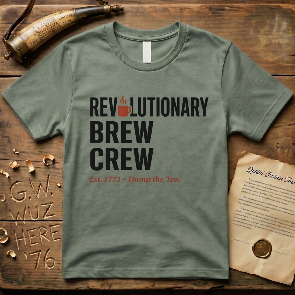 Revolutionary Brew Crew, Dump the Tea - Est. 1773 T-Shirt