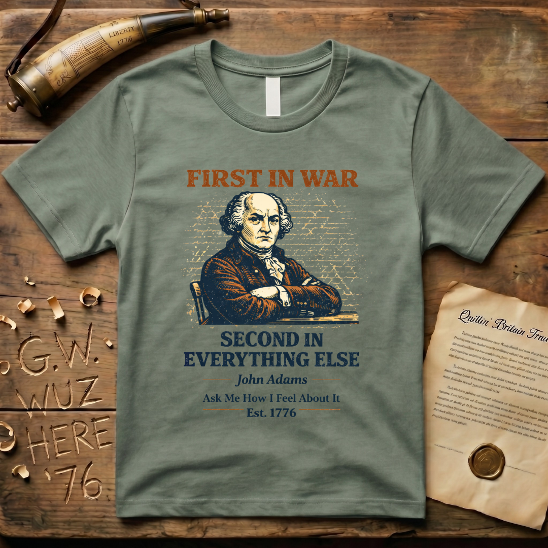 John Adams First In War, Second In Everything Else Est. 1776 T-Shirt
