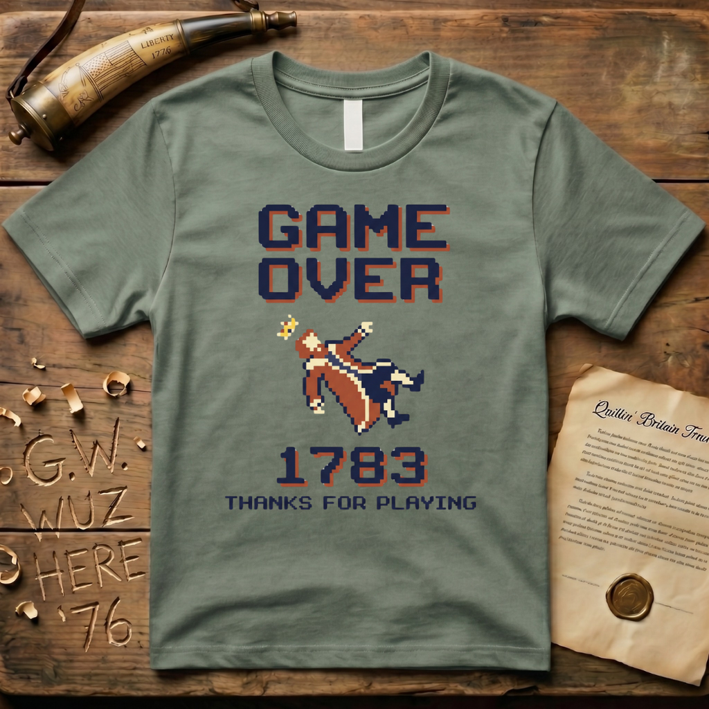 8-Bit Game Over King George 1783 T-Shirt