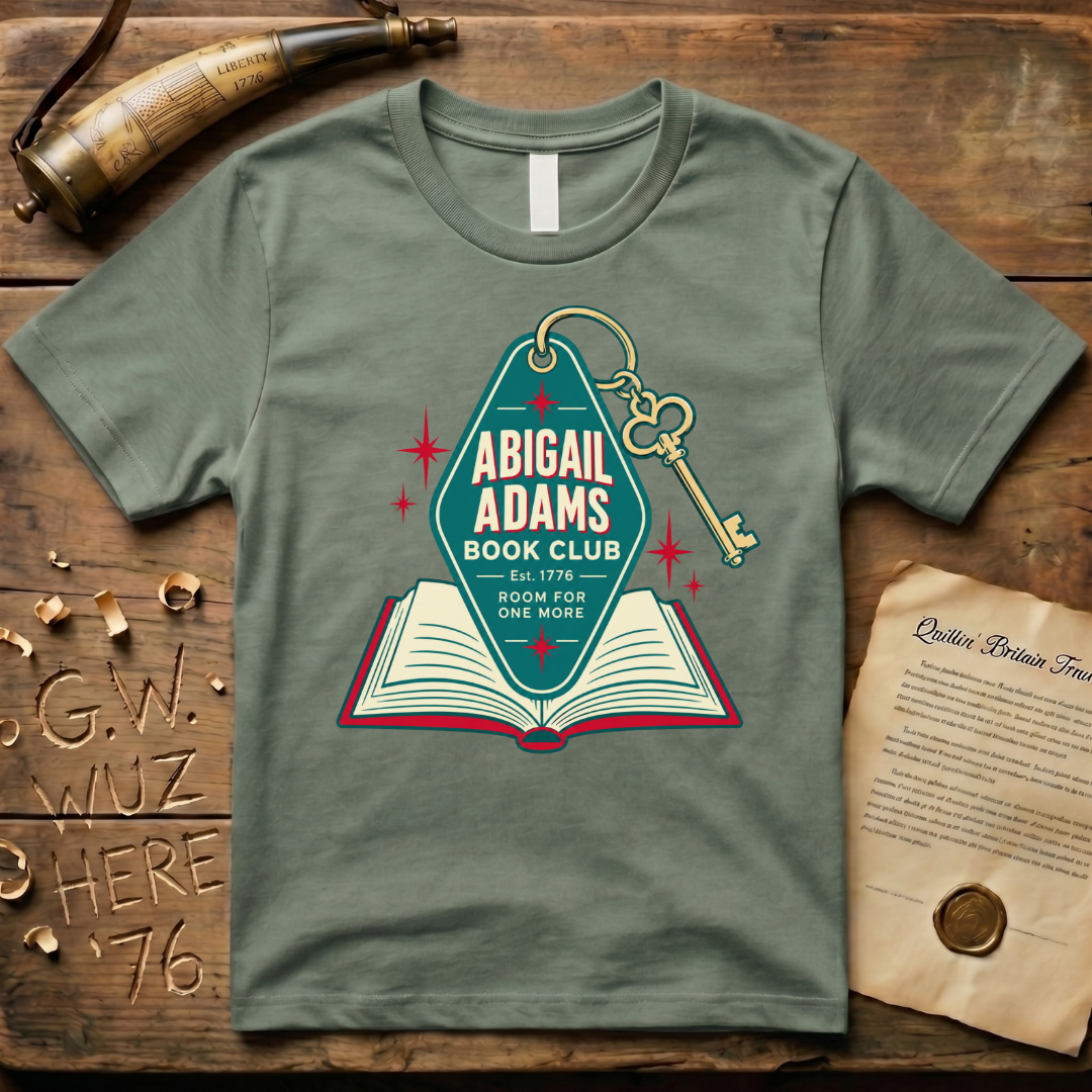 Abigail Adams Book Club - Room For One More Key T-Shirt