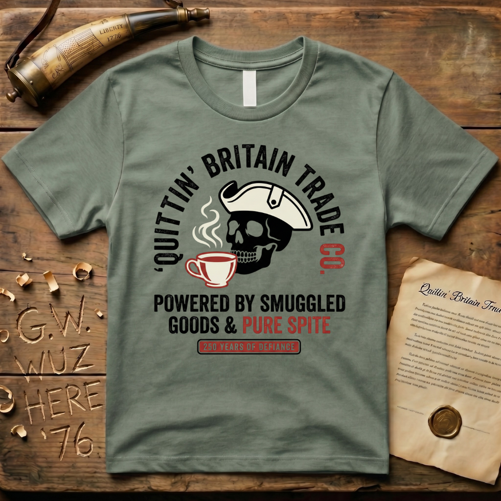 Quittin' Britain Trade Co. 250 Years of Pure Spite Skull T-Shirt