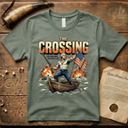 George Washington "The Crossing" "This Christmas Freedom Is Cold" Action Movie T-Shirt