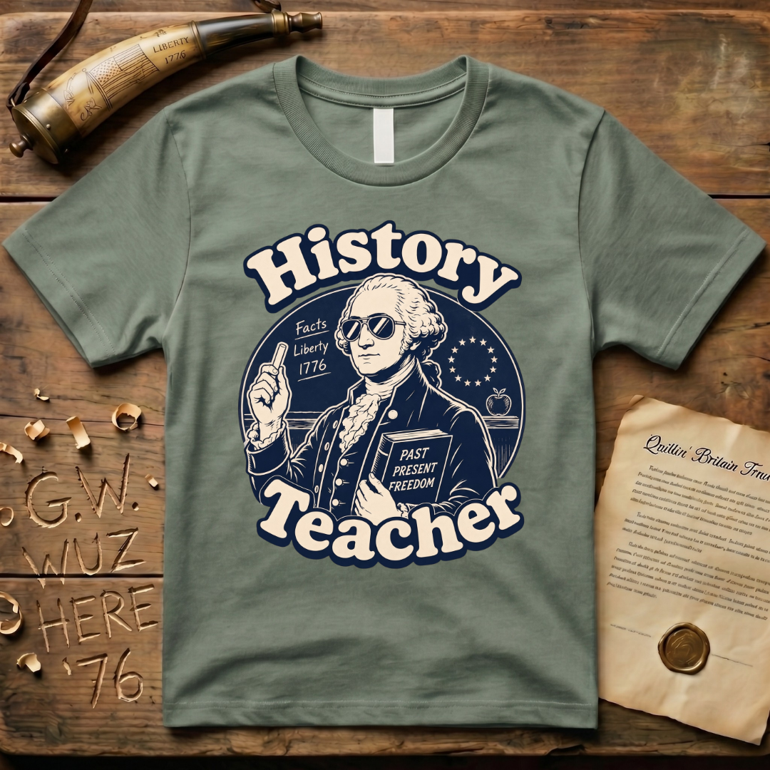 Cool American History Male Teacher - Revolutionary War Era T-Shirt