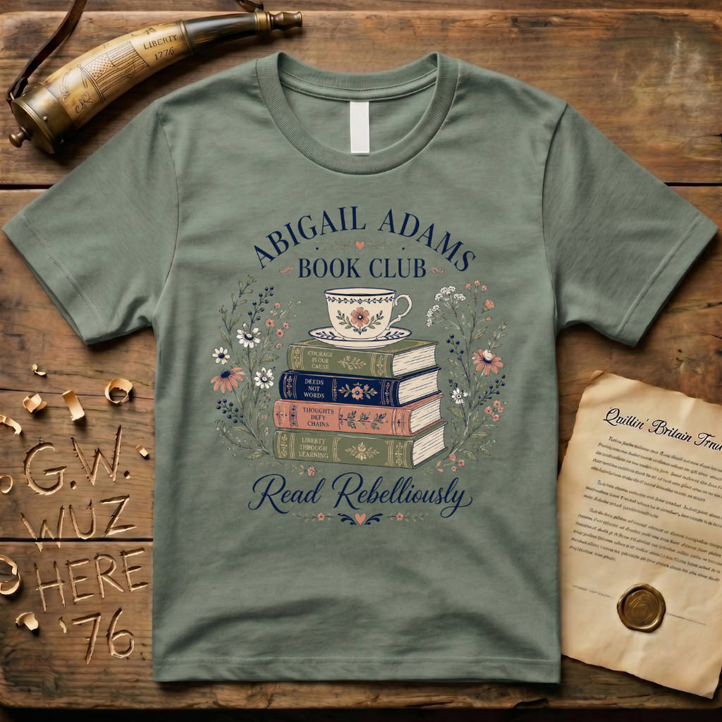 Abigail Adams Book Club Read Rebelliously T-Shirt