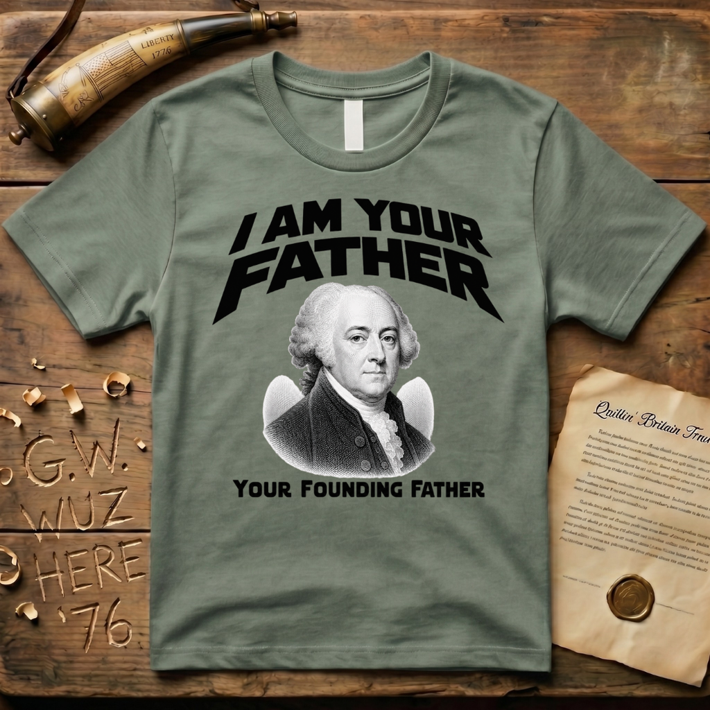 John Adams I Am Your Founding Father Light Father's Day T-Shirt