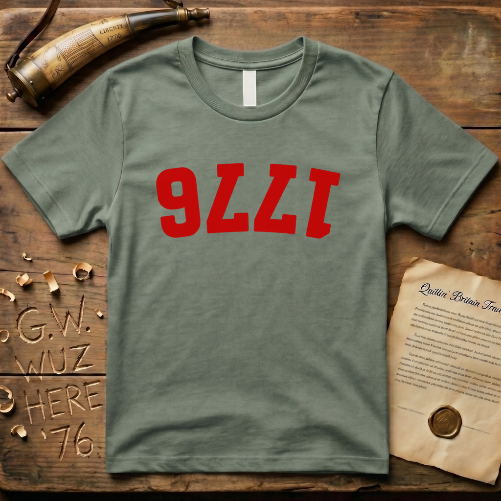 Red Upside Down 1776 T-Shirt