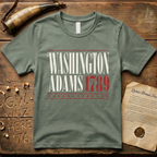 Washington - Adams 1789 Vintage Americana Presidential Campaign Dark T-Shirt