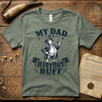 My Dad is a History Buff Woodcut Father's Day T-Shirt