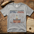 8-Bit Semiquincentennial Achievement Unlocked 1776-2026 T-Shirt