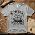 Spilling The Tea Since '73 Classic Black Cargo Ship T-Shirt