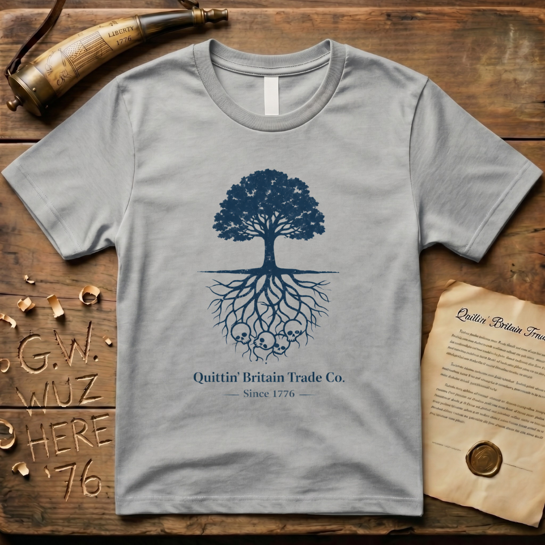 Minimalist Liberty Tree Quittin' Britain Trade Co. T-Shirt