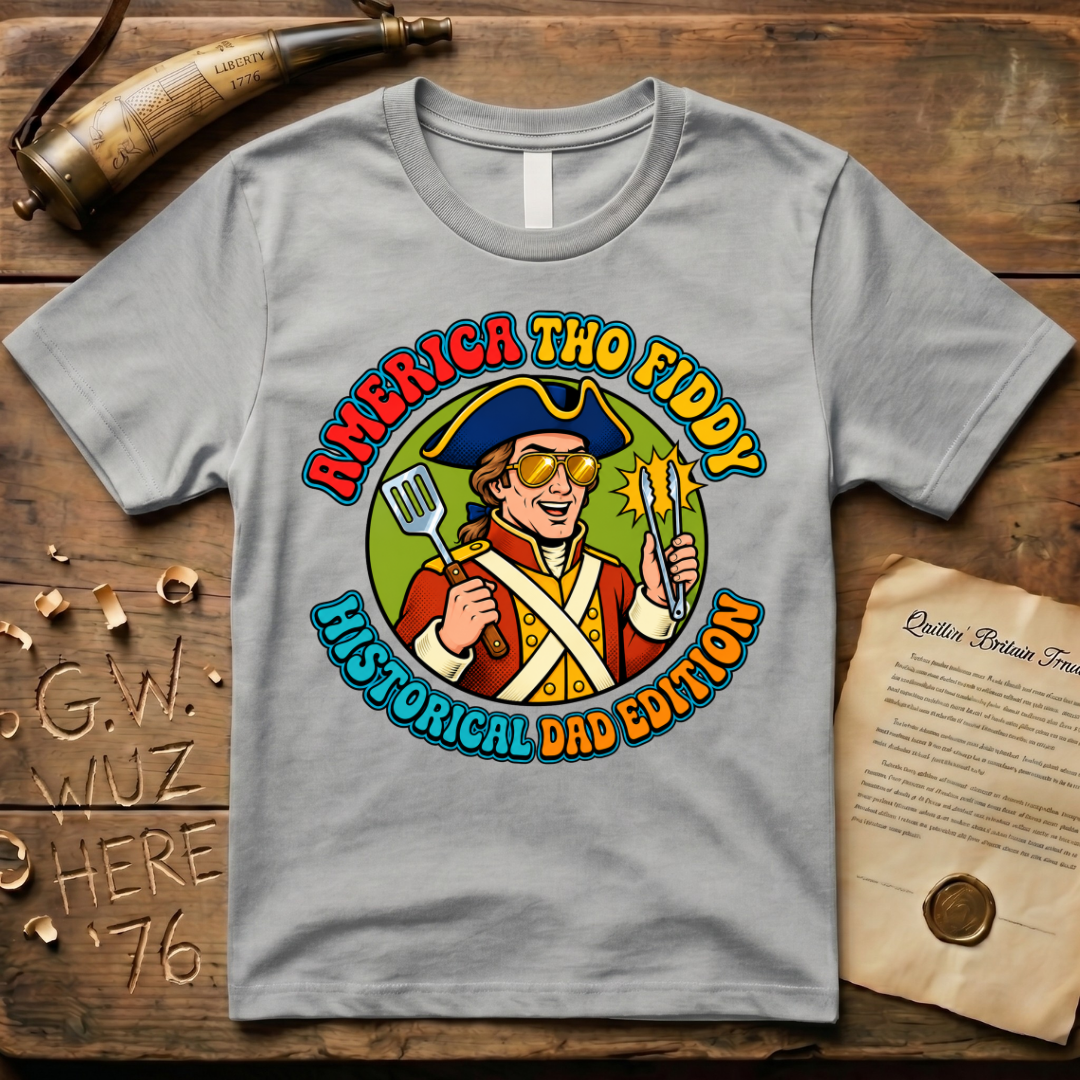 Historical Dad Joke America Two-Fiddy Father's Day Edition T-Shirt