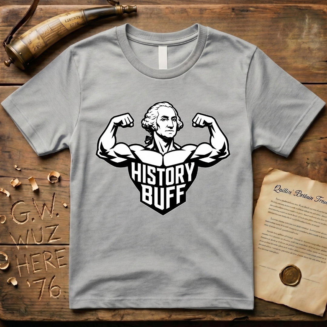History Buff Flexing George Washington Minimalist T-Shirt