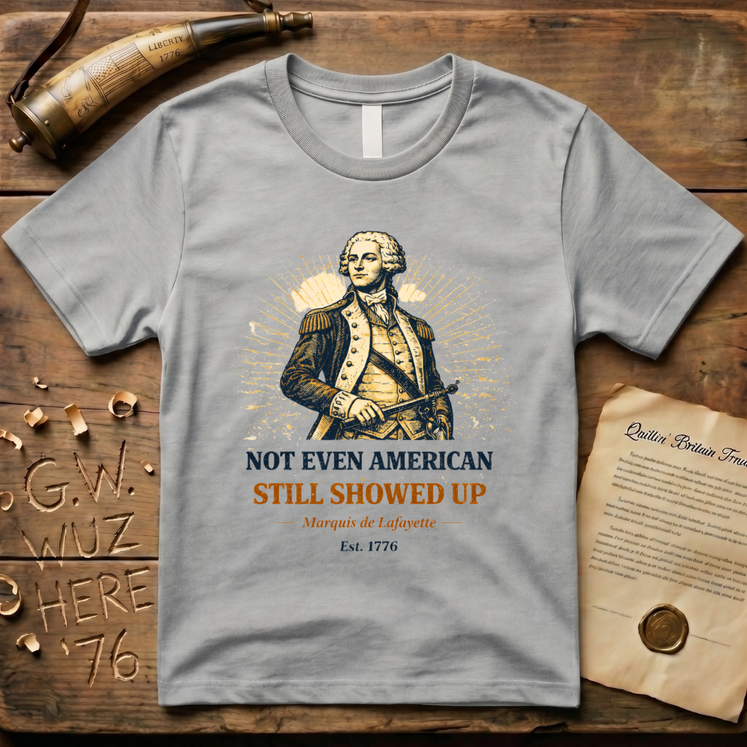 Marquis de Lafayette - Not Even American, Still Showed Up T-Shirt