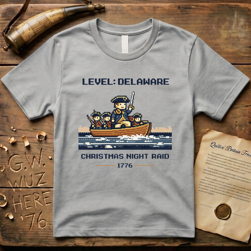 8-Bit Level Delaware River Christmas Night Raid 1776 T-Shirt