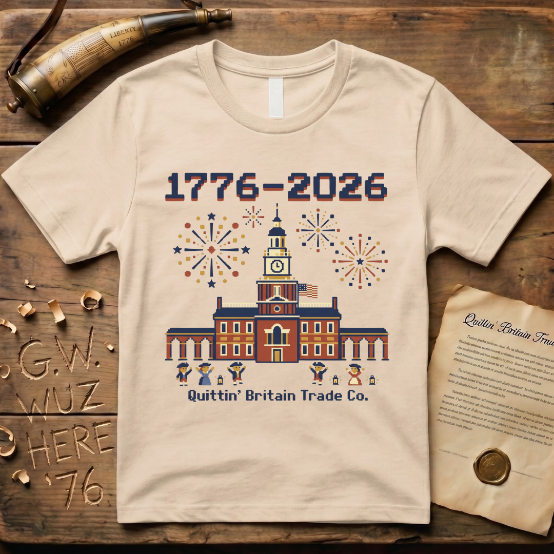 8-Bit Semiquincentennial 1776-2026 Celebration T-Shirt