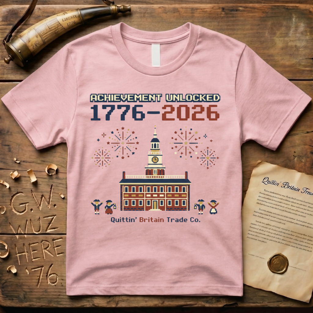 8-Bit Semiquincentennial Achievement Unlocked 1776-2026 T-Shirt