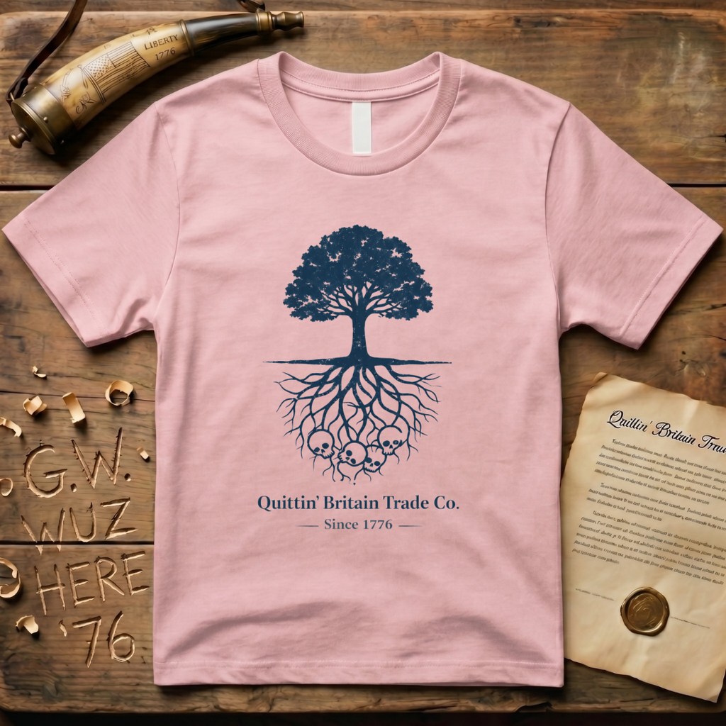 Minimalist Liberty Tree Quittin' Britain Trade Co. T-Shirt