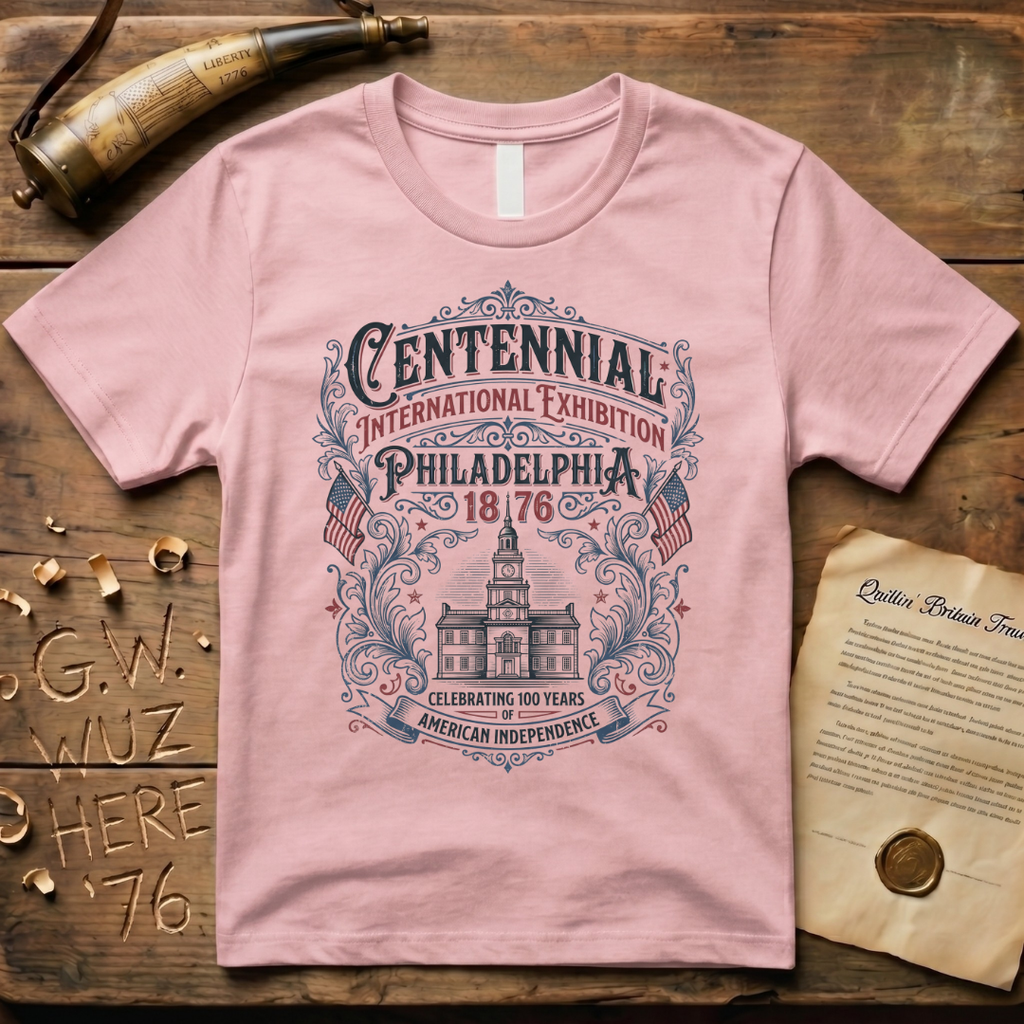 Retro 100 Years of American Independence Centennial Philadelphia 1876 T-Shirt