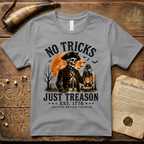 No Tricks Just Treason Halloween QBTC 1776 Light T-Shirt